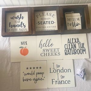 Interchangeable wall art.